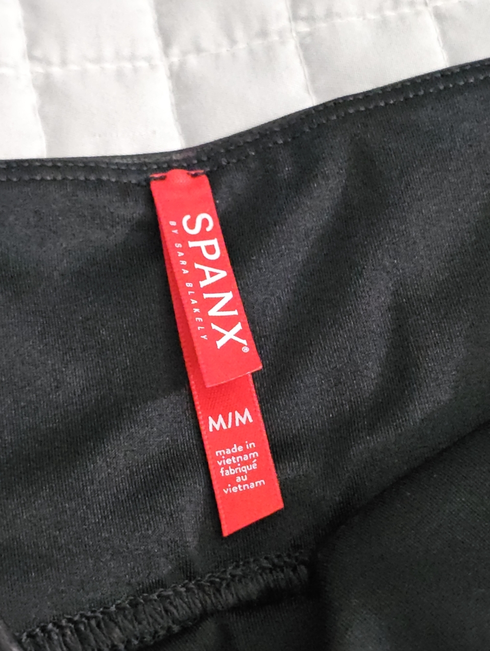 SPANX Faux Leather Leggings Black, Womens Medium Stretch - Picture 11 of 12